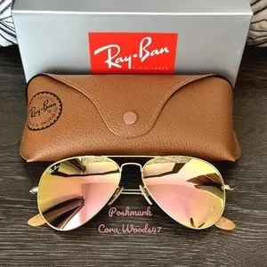 Ray-Ban | Accessories | Ray Ban Aviator Copper Pink Flash 
